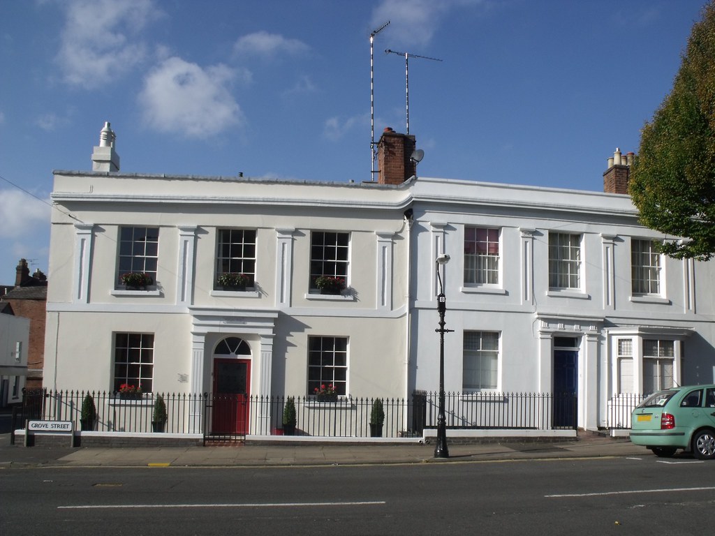 Rendered prestige home exterior with a fresh paint finish